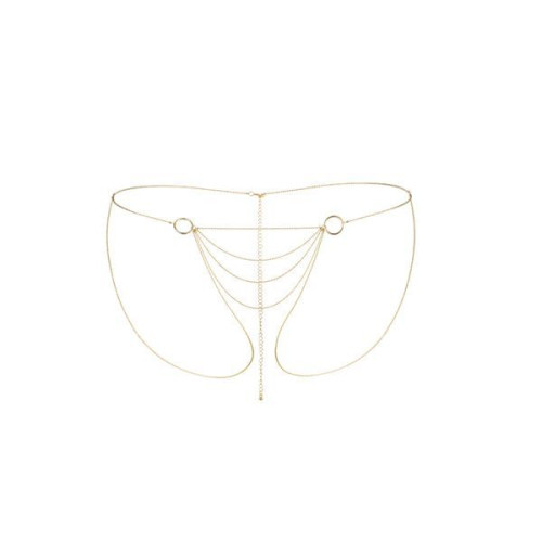 Цепочка трусики Bijoux Indiscrets Magnifique Bikini Chain Золотая