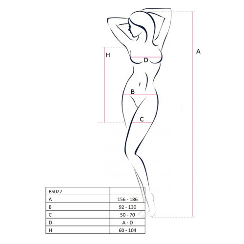 Эротическое платье-сетка Passion BS027 S/XL Красное
