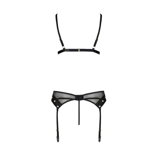 Комплект белья Passion NESSY SET black L/XL