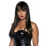 Черный парик с золотыми прядями Leg Avenue Long bang wig with tinsel, 60 см