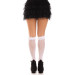 Гольфи ажурні Leg Avenue Sweetheart Ruffle Cuff Knee Highs, білі, малюнок-сердечка