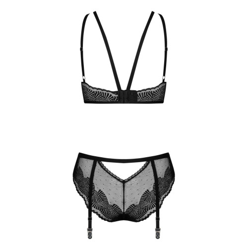 Комплект Obsessive Allastia 2-pcs set black L/XL