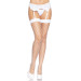 Панчохи у велику сітку Leg Avenue Fence Net Thigh Highs White one size