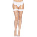 Панчохи у велику сітку Leg Avenue Fence Net Thigh Highs White one size