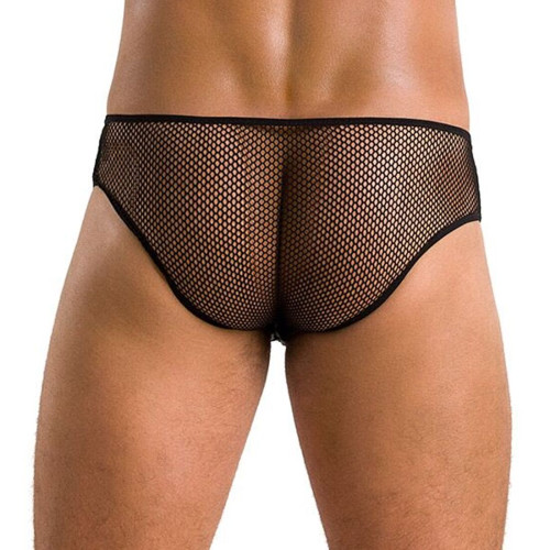 Чоловічі труси зі шнурівкою Passion 035 Slip Richard Black L/XL