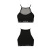 Спортивний топ з прозорою вставкою Passion PS006 TOP S, black