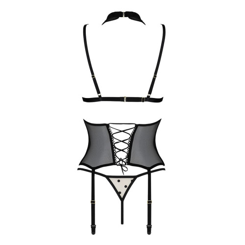 Корсет с открытой грудью Passion DOMINICA CORSET beige L/XL