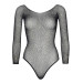 Сітчасте боді зі стразами Leg Avenue Crystalized fishnet bodysuit Black One Size