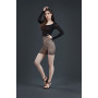 Еротична сукня Moonlight Model 13 Black XS-L, довгий рукав