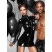 Платье с мокрым эффектом Noir Handmade F187 PVC mini dress, L