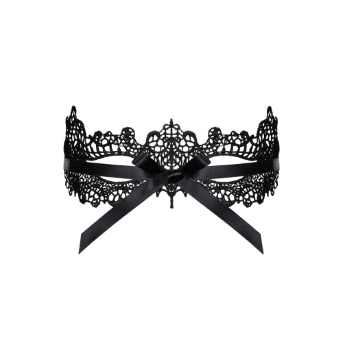 Мереживна маска Obsessive A701 mask, чорна, єдиний розмір