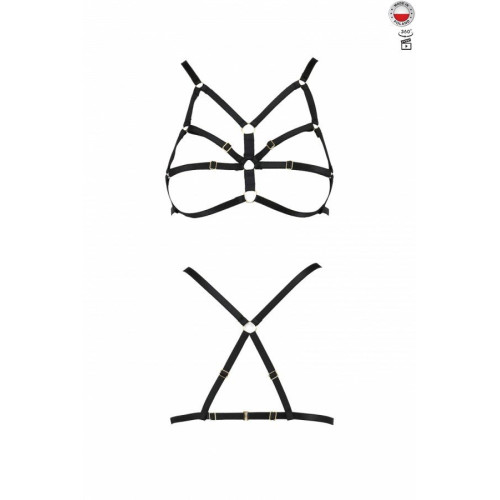 Бюстгальтер-стрепы Passion Exclusive ARMANDA BRA black XXL/XXXL
