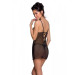 Сорочка з вирізами на грудях + стрінги Passion LOVELIA CHEMISE black S/M