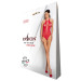Бодистокинг из декольте Passion BS088 red, имитация корсетной шнуровки