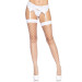 Панчохи у велику сітку Leg Avenue Fence Net Thigh Highs White one size
