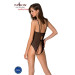 Боди с ажурным декором и открытым шагом Passion Ursula Body black L/XL