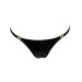 Трусики с мокрым эффектом Noir Handmade P008 Powerwetlook panty with gold clasp, 3XL, на застежках