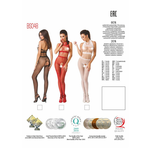 Бодістокінг Passion BS048 Червоний S/M/L