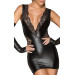 Сукня з мокрим ефектом Noir Handmade F212 Powerwetlook and lace minidress, XXL