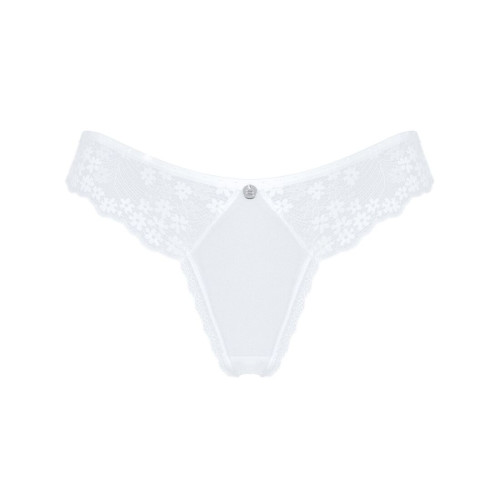 Напівпрозорі трусики Obsessive Heavenlly panties білі XL/2XL