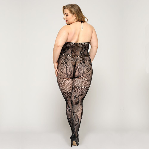 Бодістокінг JSY P91169 Чорний Plus Size