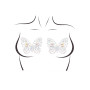 Пэстис-бабочки из кристаллов Leg Avenue Chrysallis nipple sticker, наклейки, светятся в темноте