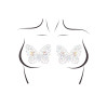 Пэстис-бабочки из кристаллов Leg Avenue Chrysallis nipple sticker, наклейки, светятся в темноте