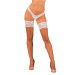 Чулки Obsessive Heavenlly stockings белые XS/S