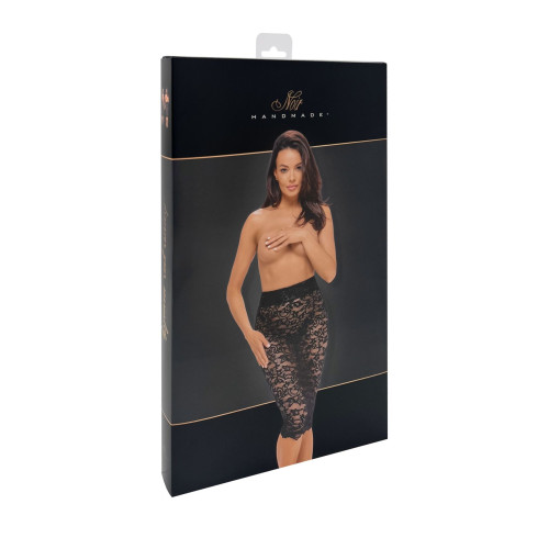 Юбка Noir Handmade F302 Ambivalence, XL, black, кружево, длина за колени, шнуровка сзади