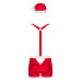 Мужской эротический костюм Санта-Клауса Obsessive Mr Claus красный 2XL/3XL