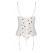Корсет с подвязками + стринги Passion LOVELIA CORSET white L/XL