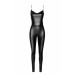 Комбінезон Noir Handmade F306 Mirage catsuit with jewelry rhinestone chain adorning the back - XXL