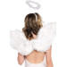 Крылья ангела Leg Avenue Marabou Feather Angel Wings, настоящие перья