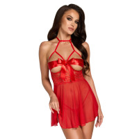 Бебі-дол Noir Handmade Kissable Sexy Kiss Babydoll Red L/XL