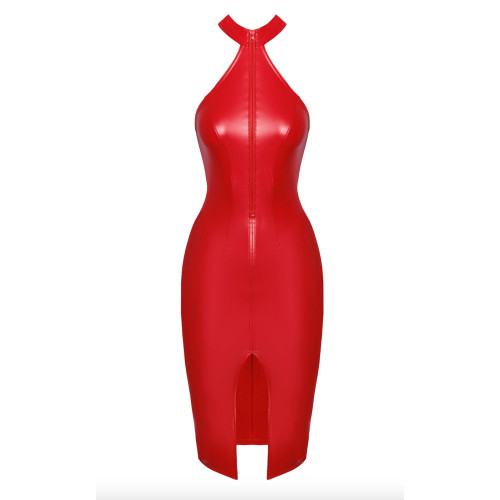 Платье Noir Handmade F354 Red powerwetlook dress - S