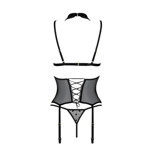 Корсет с открытой грудью Passion DOMINICA CORSET black L/XL