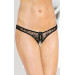 Женские стринги SoftLine String 2465 Черные S/M