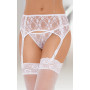 Пояс для панчох та трусики Softline Garterbelt 3311 Білі S/M