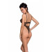 Еротичний боді з малюнком Passion LOVELIA BODY black L/XL