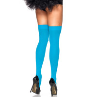 Плотные неоновые чулки Leg Avenue Nylon Thigh Highs Neon Blue one size Плотные неоновые чулки Leg Avenue Nylon Thigh Highs Neon Blue one size