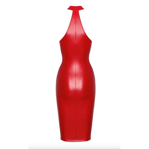 Платье Noir Handmade F354 Red powerwetlook dress - S