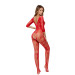 Бодистокинг SoftLine Bodystocking 2037 One Size Red