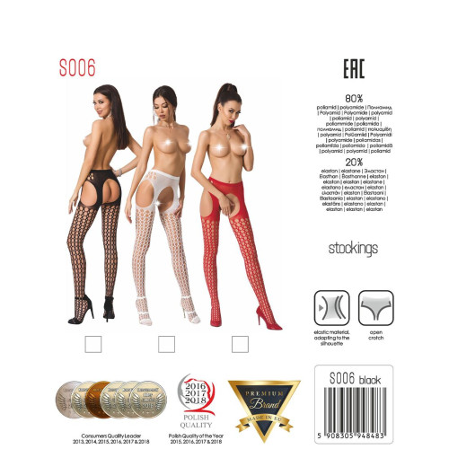 Эротические колготки Passion S006 Черные S/M/L