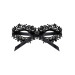 Кружевная маска Obsessive A710 mask, черная, единственный размер
