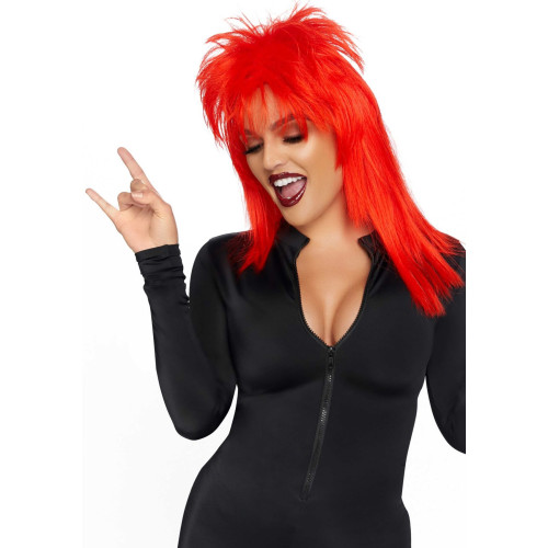 Парик рок-звезды Leg Avenue Unisex rockstar wig Red, унисекс, 53 см