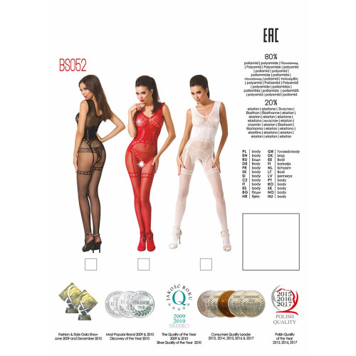 Бодістокінг Passion BS052 Чорний S/M/L