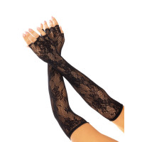 Митенки Leg Avenue Lace Opera Length Fingerless Gloves Black Митенки Leg Avenue Lace Opera Length Fingerless Gloves Black