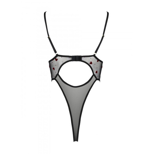 Еротичний боді з малюнком Passion LOVELIA BODY black L/XL