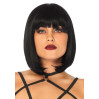 Короткий парик каре с челкой Leg Avenue Short natural bob wig, черный