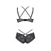 Комплект Passion DROSERA BIKINI black, S/M, бюстгальтер и трусики-кюлоты
